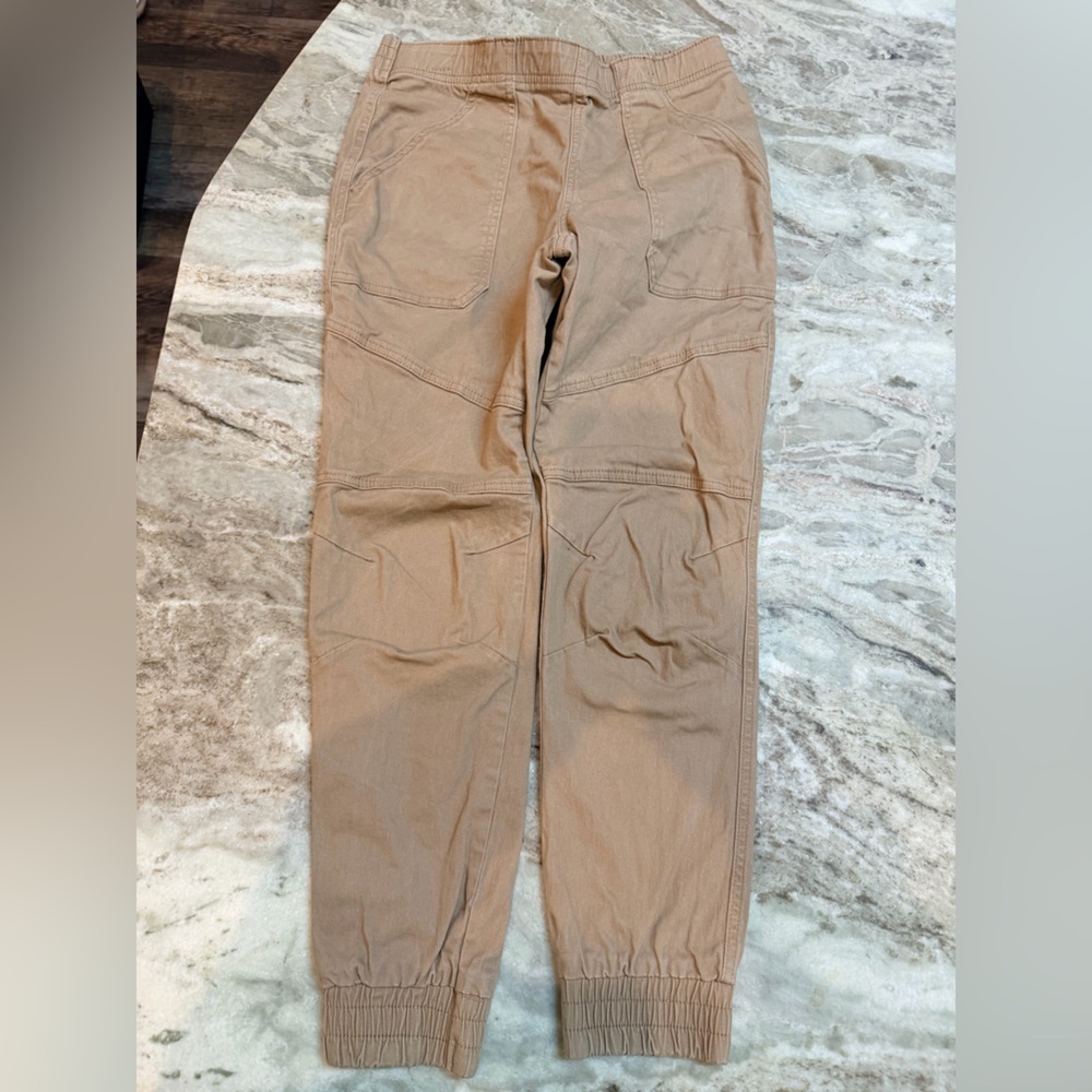 Rewash Tan Cargo Jogger Pants Elastic Waist Utility Casual Women’s medium
